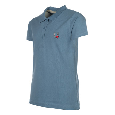 Polo HKM Claire Azul cinzento Polo HKM Claire Azul cinzento