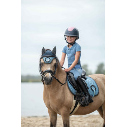 Polo HKM Claire Azul cinzento Polo HKM Claire Azul cinzento