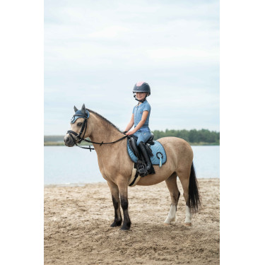 Polo HKM Claire Azul cinzento Polo HKM Claire Azul cinzento