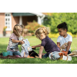 Conjunto de escovagem HKM em madeira Hobby Horsing Natural