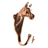 Suporte HKM para cabeça de cavalo em latão Cobre Castanho