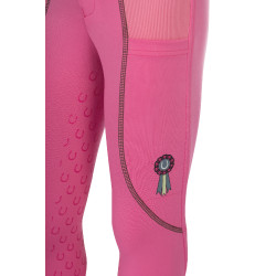 Legging HKM Claire fundo 1/1 em silicone Rosa
