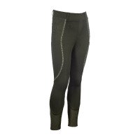 Legging HKM Claire fundo 1/1 em silicone Cinza verde