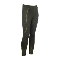 Legging HKM Claire fundo 1/1 em silicone Cinza verde Legging HKM Claire fundo 1/1 em silicone Cinza verde