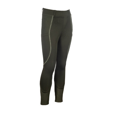 Legging HKM Claire fundo 1/1 em silicone Cinza verde Legging HKM Claire fundo 1/1 em silicone Cinza verde