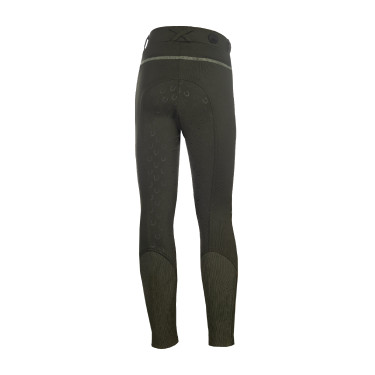 Legging HKM Claire fundo 1/1 em silicone Cinza verde Legging HKM Claire fundo 1/1 em silicone Cinza verde