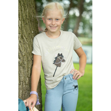 T-Shirt HKM Hobby Horsing Rainbow Bege T-Shirt HKM Hobby Horsing Rainbow Bege