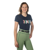 Camiseta HKM Mirror Azul escuro