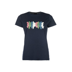 Camiseta HKM Mirror Azul escuro Camiseta HKM Mirror Azul escuro