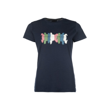 Camiseta HKM Mirror Azul escuro Camiseta HKM Mirror Azul escuro
