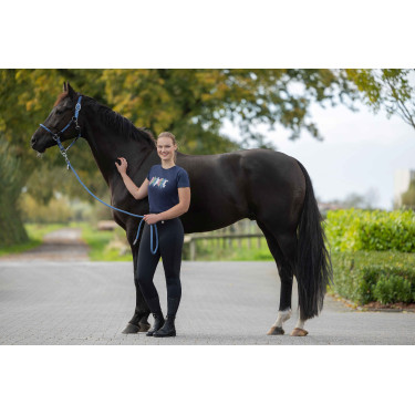 Camiseta HKM Mirror Azul escuro Camiseta HKM Mirror Azul escuro