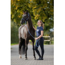 Camiseta HKM Mirror Azul escuro Camiseta HKM Mirror Azul escuro