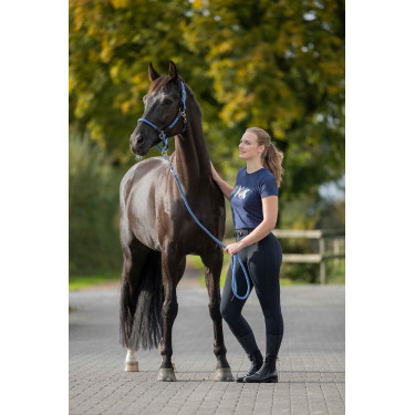 Camiseta HKM Mirror Azul escuro Camiseta HKM Mirror Azul escuro