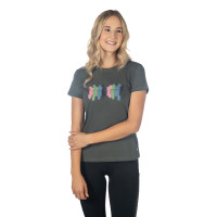 Camiseta HKM Mirror Cinza verde