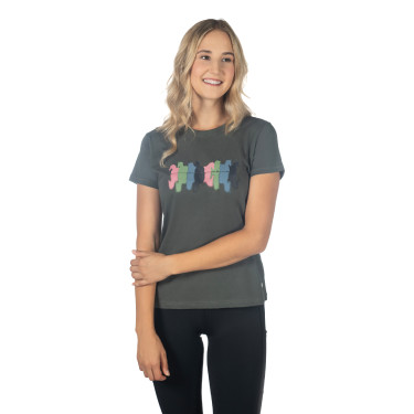 Camiseta HKM Mirror Cinza verde