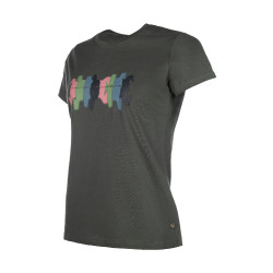 Camiseta HKM Mirror Cinza verde