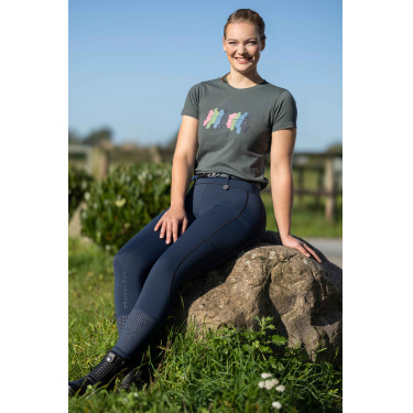 Camiseta HKM Mirror Cinza verde