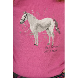 Camiseta HKM Sparkle Rosa Camiseta HKM Sparkle Rosa
