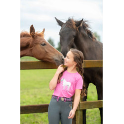 Camiseta HKM Sparkle Rosa Camiseta HKM Sparkle Rosa