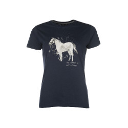 Camiseta HKM Sparkle Azul escuro Camiseta HKM Sparkle Azul escuro