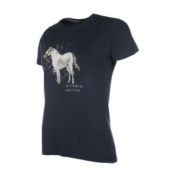Camiseta HKM Sparkle Azul escuro Camiseta HKM Sparkle Azul escuro