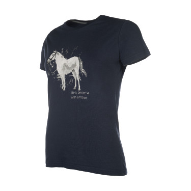Camiseta HKM Sparkle Azul escuro Camiseta HKM Sparkle Azul escuro