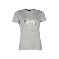 Camiseta HKM Sparkle Cinza mesclado Cinzento