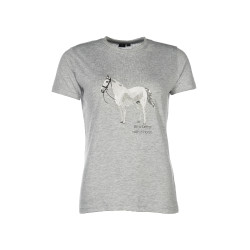 Camiseta HKM Sparkle Cinza mesclado Cinzento Camiseta HKM Sparkle Cinza mesclado Cinzento