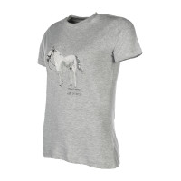 Camiseta HKM Sparkle Cinza mesclado Cinzento