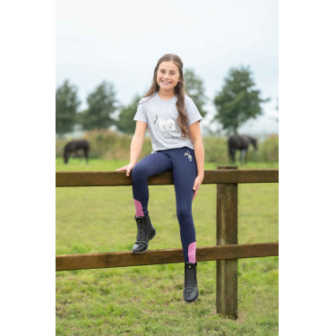 Camiseta HKM Sparkle Cinza mesclado Cinzento Camiseta HKM Sparkle Cinza mesclado Cinzento