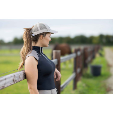 Top funcional HKM Amalfi Preto / taupe