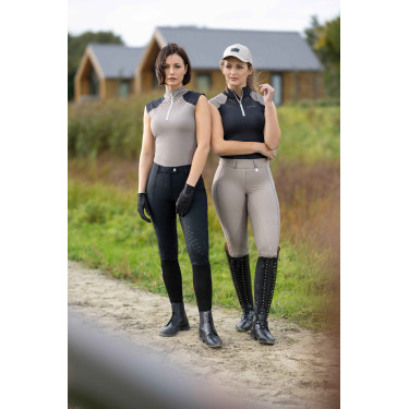 Top funcional HKM Amalfi Preto / taupe