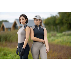 Top funcional HKM Amalfi Preto / taupe