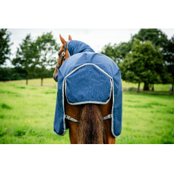 Capa Horseware Amigo Ripstop 900D Turnout 100g Marinho / cinza titânio Azul-marinho