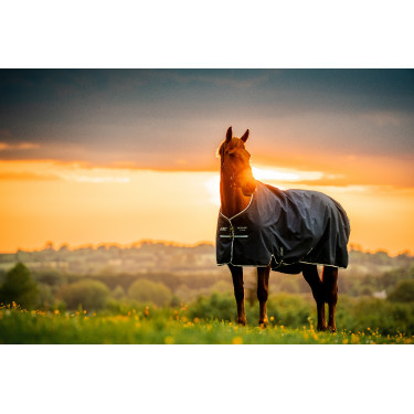 Capa Horseware Amigo Ripstop 900D Turnout 100g Marine witney Azul-marinho