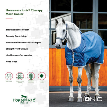 Capa Horseware Ionic Therapy Mesh Cooler Capa Horseware Ionic Therapy Mesh Cooler
