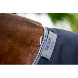 Capa Horseware Rambo 1680D Turnout 450g VL Marinho / tempestade / cinza prateado Azul-marinho