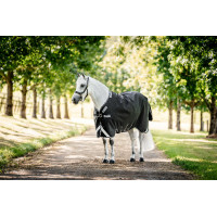 Capa Horseware Rambo 1680D Turnout 450g VL Marinho / tempestade / cinza prateado Azul-marinho