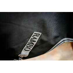 Capa Horseware Rambo 1680D Turnout 450g VL Preto / tempestade / cinza prateado