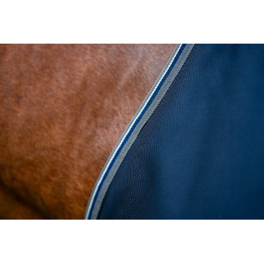 Capa Horseware Rambo 1680D Turnout 50g Marinho / tempestade / cinza prateado Azul-marinho