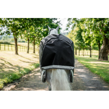 Capa Horseware Rambo 1680D Turnout 50g Preto / tempestade / cinza prateado
