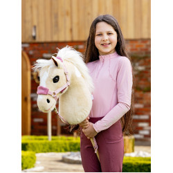 Cabeçada e guia Vogue Hobby Horse LeMieux Florir Rosa