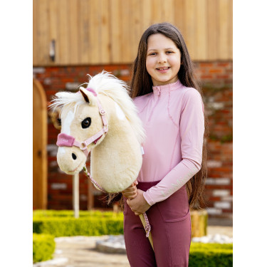 Cabeçada e guia Vogue Hobby Horse LeMieux Florir Rosa