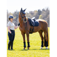 Almofada de sela LeMieux Square de dressage Self-Cool 3D Marinho Azul-marinho