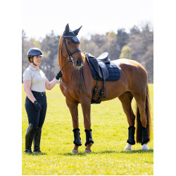 Almofada de sela LeMieux Square de dressage Self-Cool 3D Marinho Azul-marinho