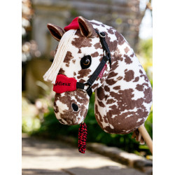 Cabeçada e guia Vogue Hobby Horse LeMieux Chilli Vermelho Cabeçada e guia Vogue Hobby Horse LeMieux Chilli Vermelho