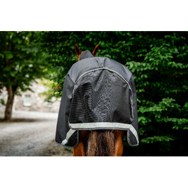 Capa Horseware Rambo 1680D Turnout Plus 100g Preto / tempestade / cinza prateado