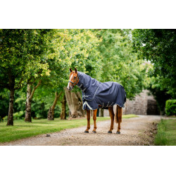 Capa Horseware Rambo Duo Ripstop Plus Turnout Bundle (100g + 100g + 200g) Marinho / tempestade / cinza prateado Azul-marinho