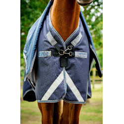 Capa Horseware Rambo Duo Ripstop Plus Turnout Bundle (100g + 100g + 200g) Marinho / tempestade / cinza prateado Azul-marinho