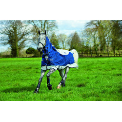 Capa Horseware Rambo Summer Series V-Front Marinho / cinza Azul Capa Horseware Rambo Summer Series V-Front Marinho / cinza Azul